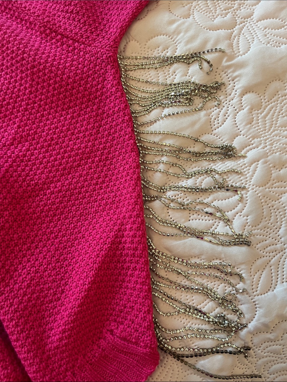 Judith March Rhinestone Fringe Sweater - Picture 8 of 8